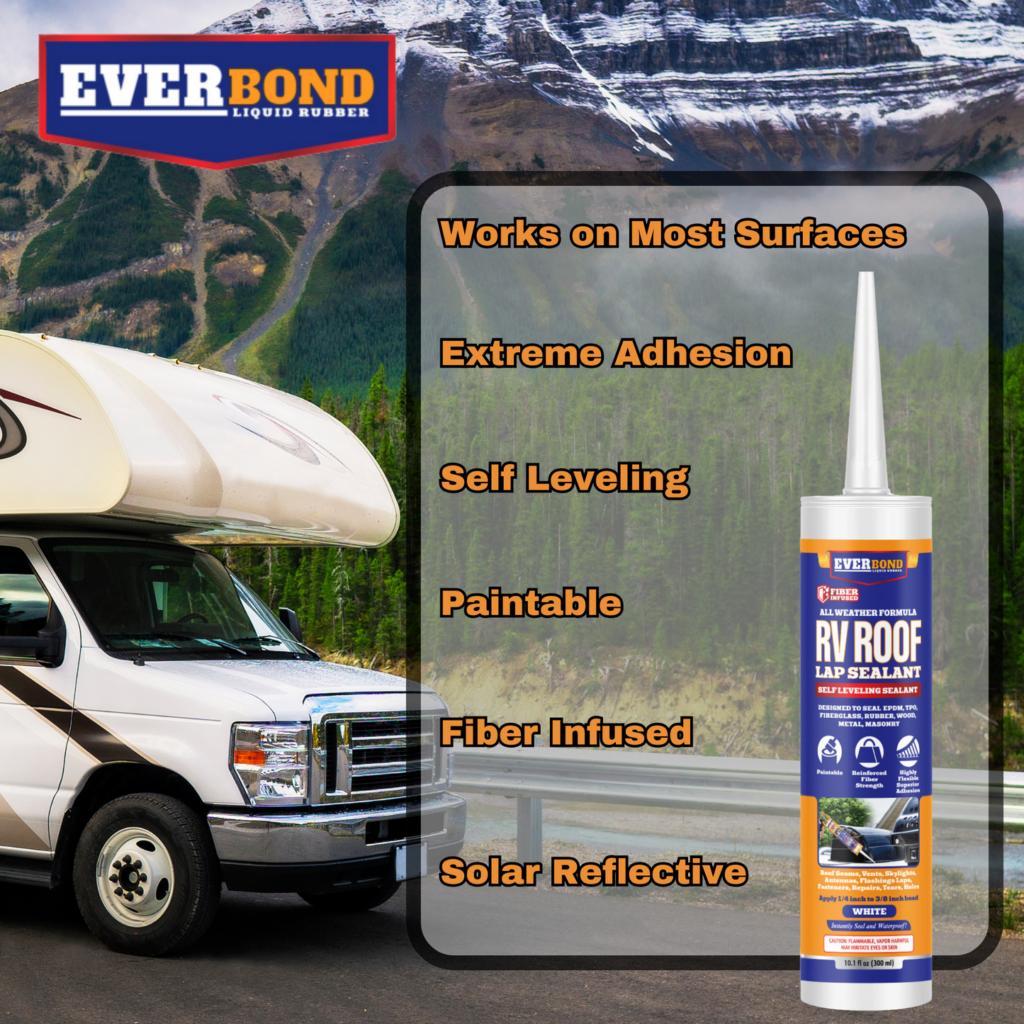 Everbond RV Roof Lap Sealant — Waterproof Seams, Vents & Skylights