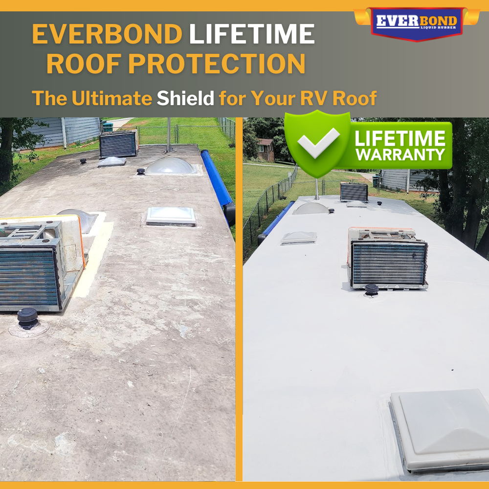 Everbond RV Roof Coating Kit — Complete Roof Restoration System (1 to 5 Gallon)