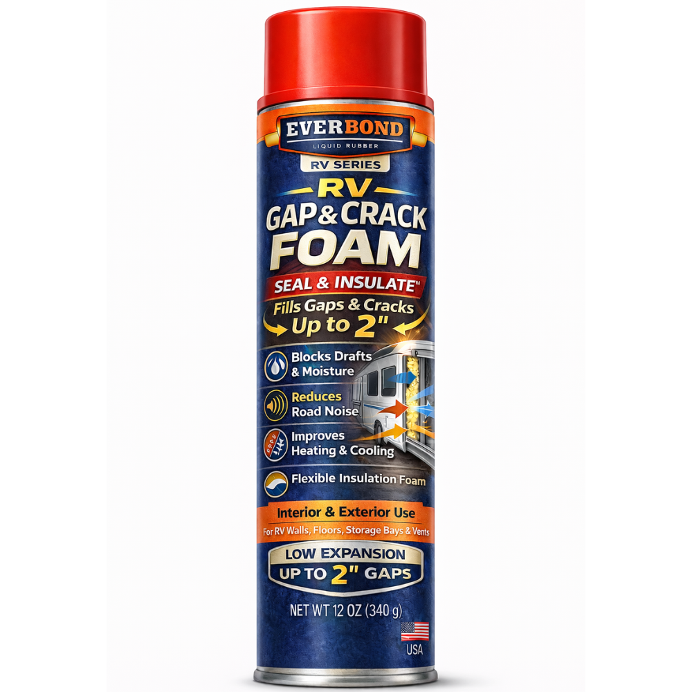 Everbond RV Gap & Crack Foam Sealant 12 oz — Flexible, Insulating, RV-Engineered