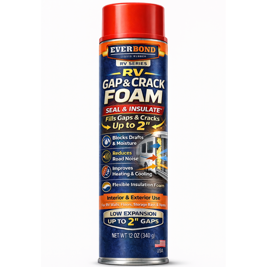 Everbond RV Gap & Crack Foam Sealant 12 oz — Flexible, Insulating, RV-Engineered