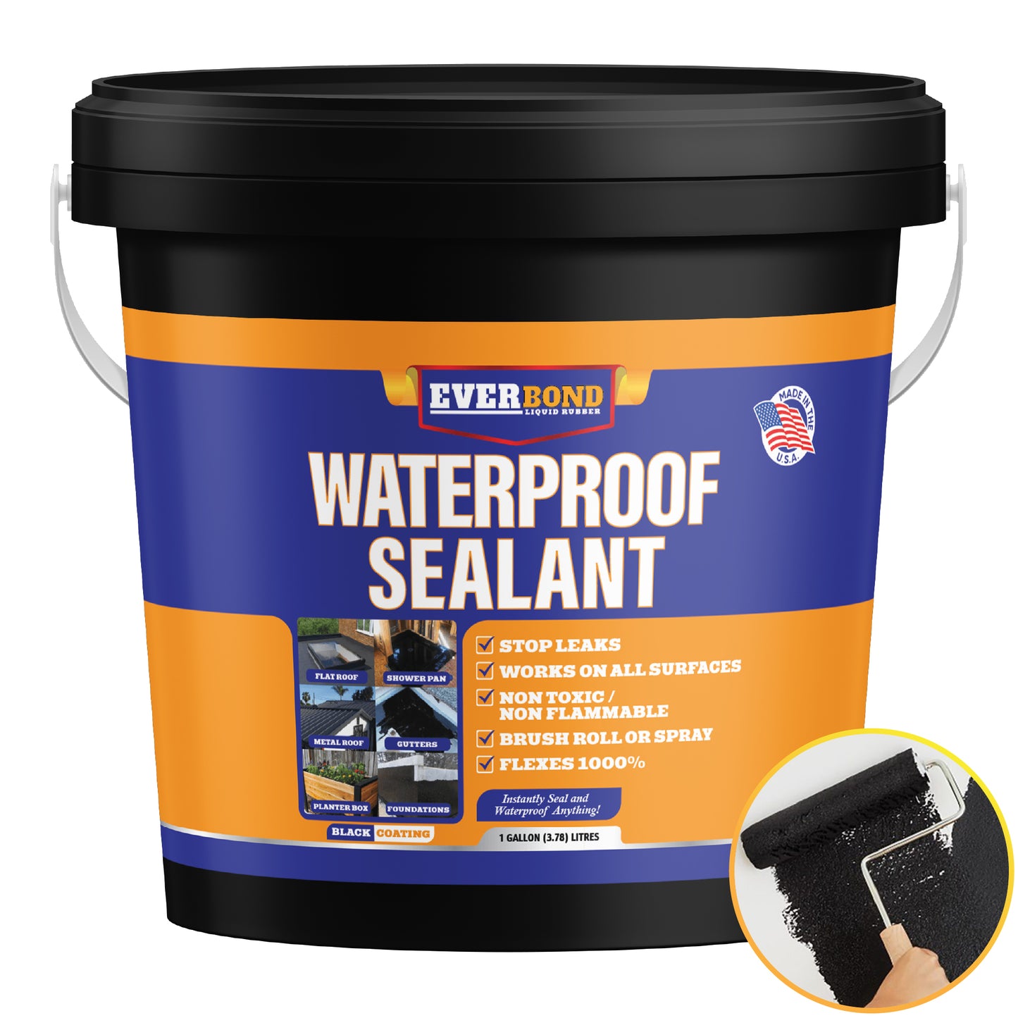 Everbond Liquid Rubber Waterproof Sealant — Flexible Protection for Any Surface