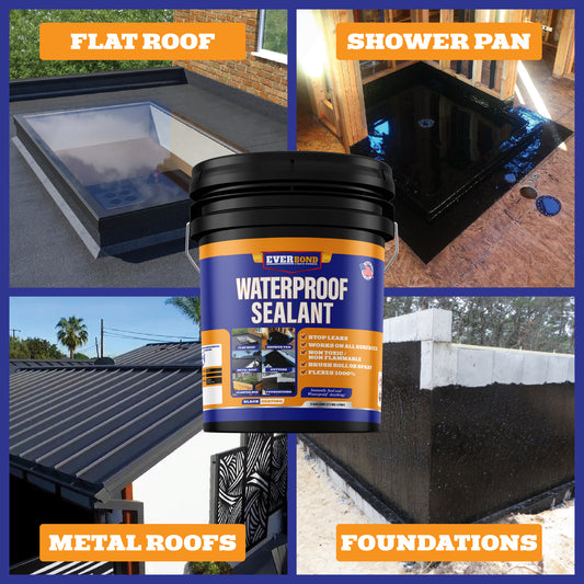 Everbond Liquid Rubber Waterproof Sealant — Flexible Protection for Any Surface